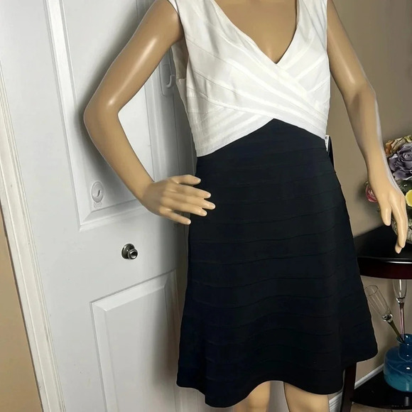 NWT ADRIANNA PAPELL  dress ,bandage colorblock dress sz 10. Formal event,career - Picture 5 of 16